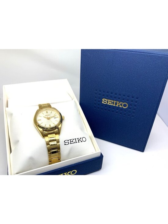 Seiko Women\'s Watch SUR632 Quartz Silver Dial Gold Tone Stainless Steel 30mm main image 4